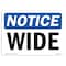 Signmission OSHA Notice, 5" Height, Wide Sign, 7" X 5", Landscape OS-NS-D-57-L-19060 - alternate 1